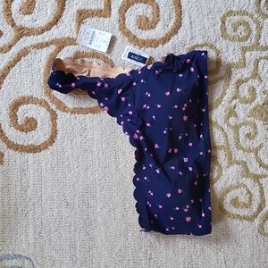 NWT J Crew Factory Ladies One Shoulder Swim Top, size M